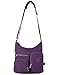 Oakarbo Crossbody Bag Nylon Multi-Pocket Travel Shoulder Bag (1204 Vivid violet, Large)
