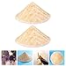 GLEAVI Woven Straw Hat 2Pcs Set Kids Classroom Art Craft Decor Lightweight Bamboo Hat for Kindergarten Painting and Home Decoration 8.07X8.07X3.54In