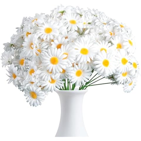 AmyHomie Artificial Flowers, Silk Daisy, Artificial Gerber Daisy for Home Decoration, Artificial Daisy for Wedding Decoration(Big Flowers) Cover