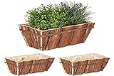 De madera: hecho a mano de madera de abeto con pinchos – Madera lijada, sin tratar