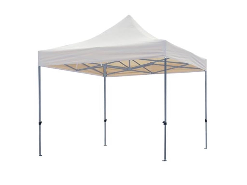 PEREL - GZB5PRO Carpa de jardín profesional, 3 m de ancho x 3 m de largo, color blanco 166272