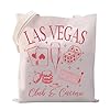 LEVLO Las Vegas Club and Casino Gambling Tote Bag Las Vegas Trip Gift Casino Gambling Gift Champagne Glass Dice Shopping bag (LAS VEGAS 2t) #3
