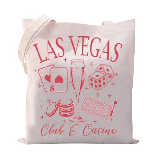 XYANFA Las Vegas Club and Casino Gambling Tote Bag Las Vegas Trip Gift Casino Gambling Gift Champagne Glass Dice Shopping bag3