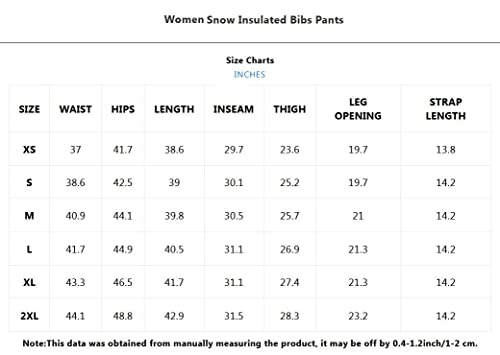 Houzoniy Snow Bib Pants Unisex Waterproof Insulated,Womens Snow Overalls Adjustable Suspenders,Men Ski Overalls For Winter Sports Mint Green S #TOP2