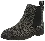 Leder Clarks Damen Griffin Plaza Chelsea Boots, Mehrfarbig (Leopard Print), 38 EU