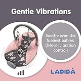 LADIDA Baby Bouncer with Soothing Music and Vibration, Adorable Plum Blossom Design, Suitable for Newborns（148） - Image 4