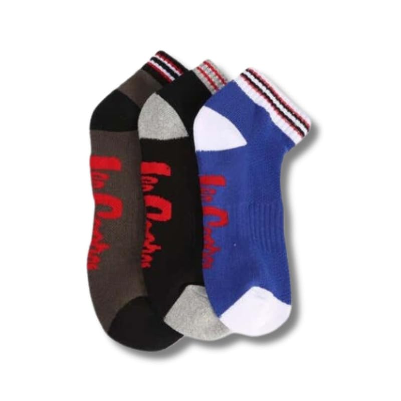 lee cooper Ankle Length Socks with Sole Cushioning | Lc 1023| Pack of 3-picture-25