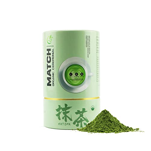 Efoofan Ceremonial Grade Matcha - Japanese Tencha Tea Style (113G) - First Harvest, Usda & Jas & Ec Certified Organic Green Tea Matcha Powder, Pure And Unsweetened #TOP5
