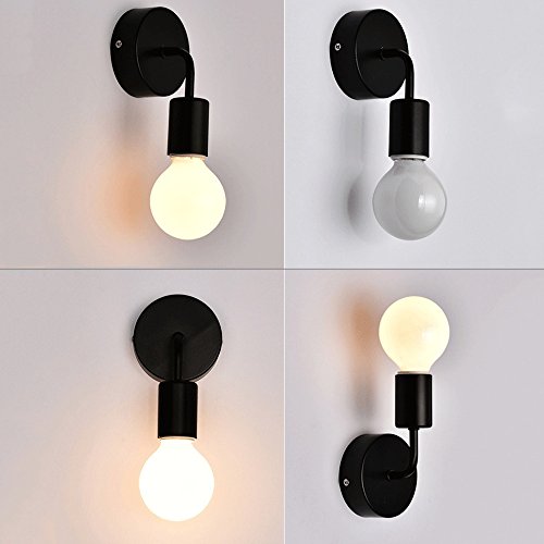 Luces de pared de una sola cabeza E27 modernas sencillas y lámparas para pasillos 4