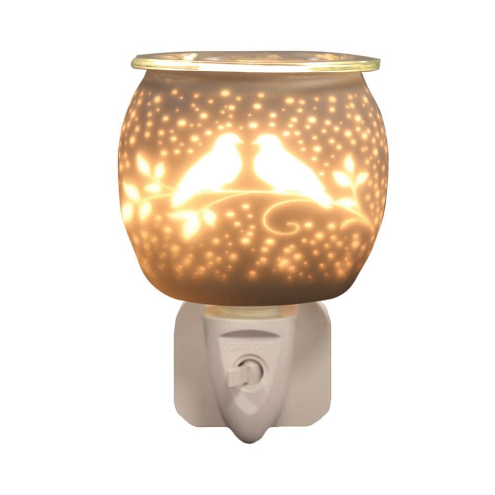Aroma Accessories White Aroma Doves Satin Plug In Wax Melt Warmer
