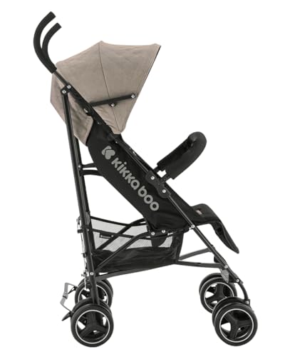 KikkaBoo Silla de Paseo BEETLE, Carrito hasta 22 kg, Plegado, Ligero y Compacto, Beige - imagen 2