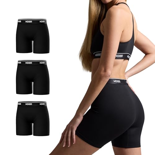 Woxer Womens Baller 5" High Waisted Boy Shorts Underwear  Seamless Boxer Briefs, Boyshort Panties, No Show Womens Boxers