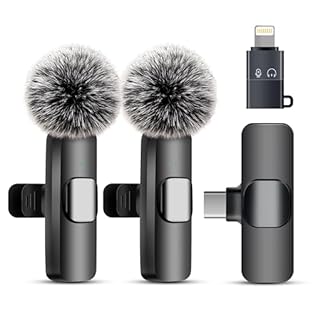 【UNIVERSAL DEVICE COMPATIBILITY】 Includes both Lightning and USB-C adapters. Seamlessly compatible with iPhone17 /16/15/14/13/12/11 series, iPad, and all Type-C Android smartphones/tablets.Just plug and record instantly,A truly versatile 【2-PERSON SI...