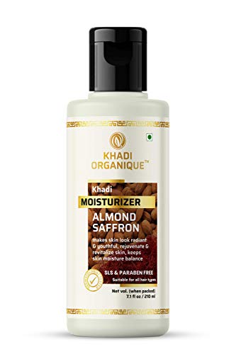 Image of Khadi Organique Almond Saffron Herbal Moisturizer-210Gms