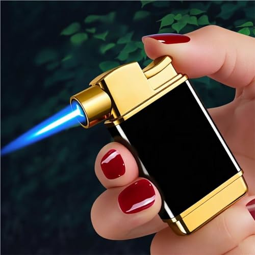 Encendedor Resistente al Viento con Llama Ajustable Azul miniatura 1