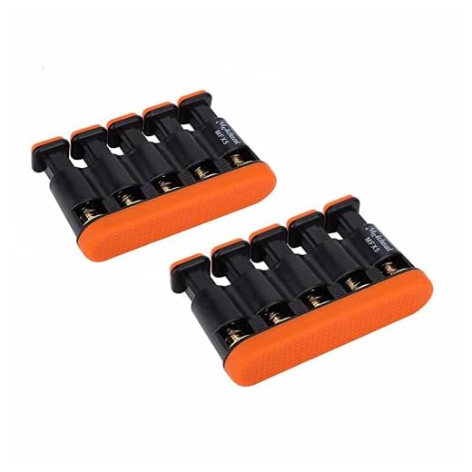 Chenzi 2 stycken fingertränare finger och leder kraftstränare barn vuxna justerbar gitarr piano citat finger styrka tension träning