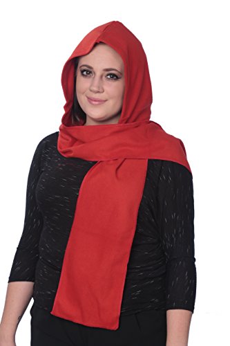 Fleece Hooded Scarf for Men & Women One Size Super Soft, Warm & Comfortable Winter Accessories 1-2 or 3 Packs …