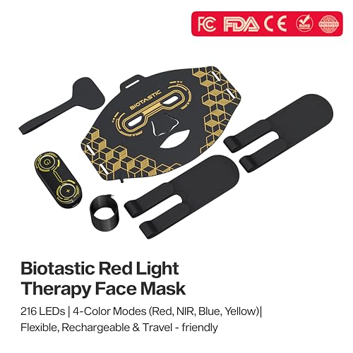 Image of Red Light Therapy Mask with Premium LED Technology - Multi-Light Mode Face Mask for Gentle Facial Wellness, Skin Balance & Self-Care Routine | Comfortable & Reusable Design