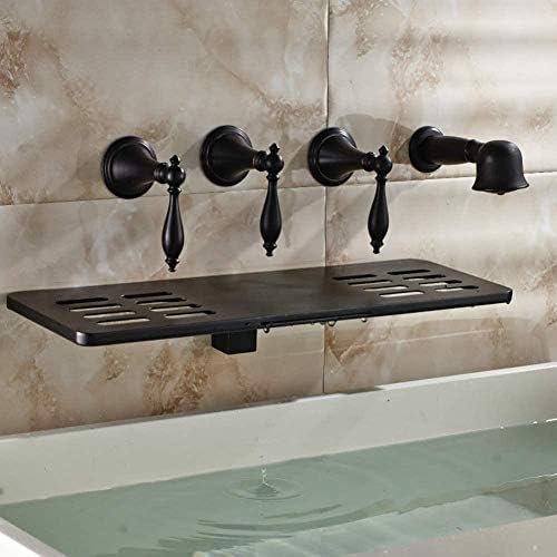 Robinet bec cascade mural en bronze pour optimiser l'espace évier ou baignoire