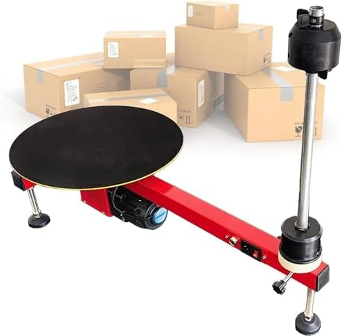 Electric Stretch Film Dispenser - Fully Automatic Pallet Wrapper for 20-70cm Film, Industrial Packaging Solution for Efficient Stretch Wrap and Supply Chain Optimization