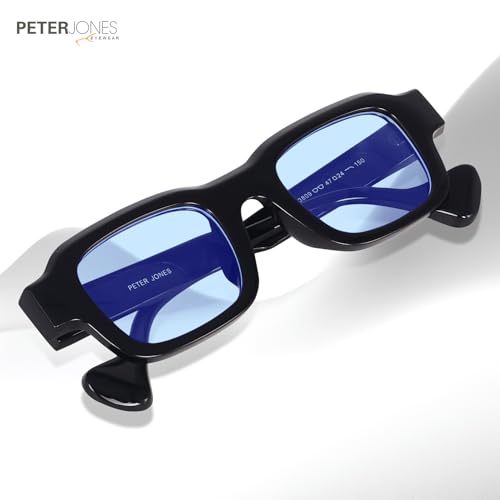 Image of Peter Jones Lenses Unisex Broad Frame Square UV /UB Protected Non-Polarized Sunglasses Medium (3809)