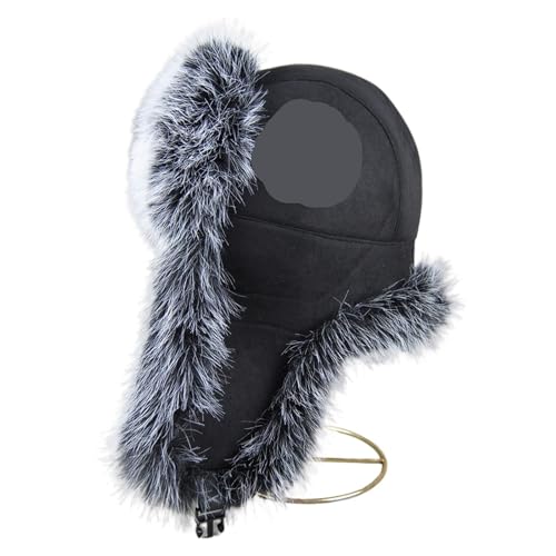 Casquettes de bombardier d'hiver pour homme, chapeau de trappeur idéal pour le ski et la rando