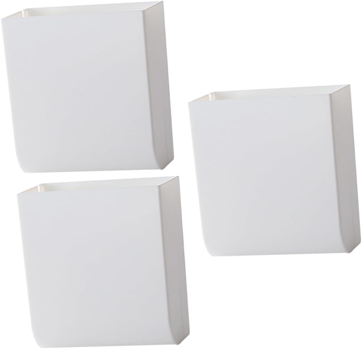 3Pcs Wall Storage Box, ABS Punch Free, Compact for Bedroom and Toilet