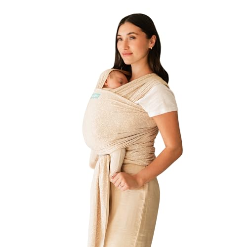 Image of Moby Baby Wrap Carrier Classic for Newborns to Toddlers (8-33lbs), Infant Sling Carrier, Lightweight & Hands Free Design, Adjustable for All Body Types (Costal Blooms)