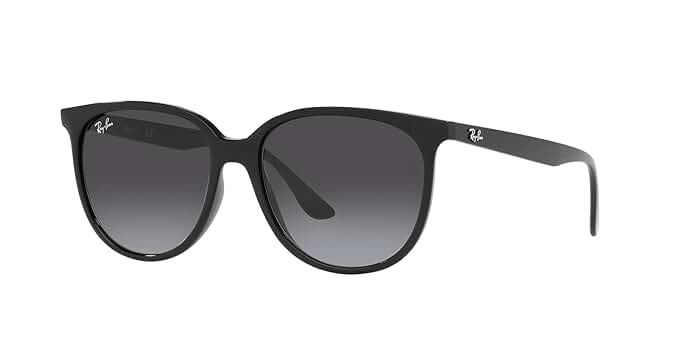 Ray-Ban サングラス ブラック レディース Amazon | [レイバン] RB 4378 女性 サングラス BLACK/GREY