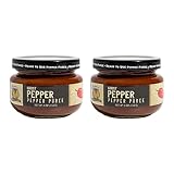 Louisiana Pepper Exchange Ghost Pepper Puree Sauce, Super Hot Chili Spicy Flavor Seasoning, Plant-Based, Gluten-Free, Replaces Ghost Pepper Powder, 2-Pack