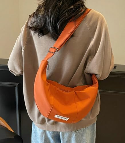 Nylon Dumpling Bag Lightweight Adjustable Crossbody Shoulder Purse Simple Capacity Travel Hobo Bag for All-seasons2