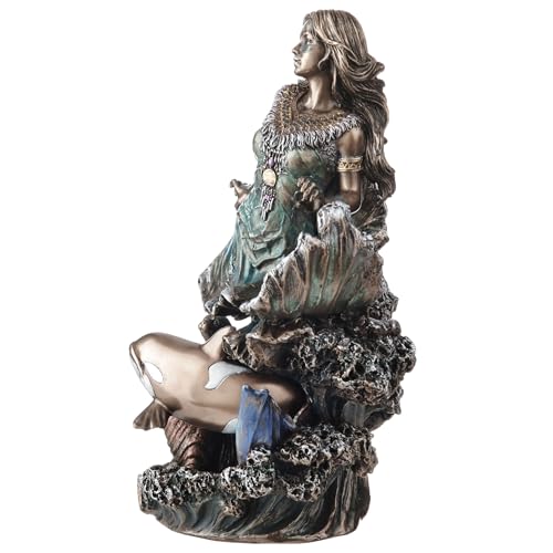 Estatua Veronese Design Sedna Diosa Inuit del Mar Bronce 8.5 pulg miniatura 7