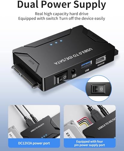 Adaptador USB 3.0 a IDE y SATA para disco duro miniatura 5