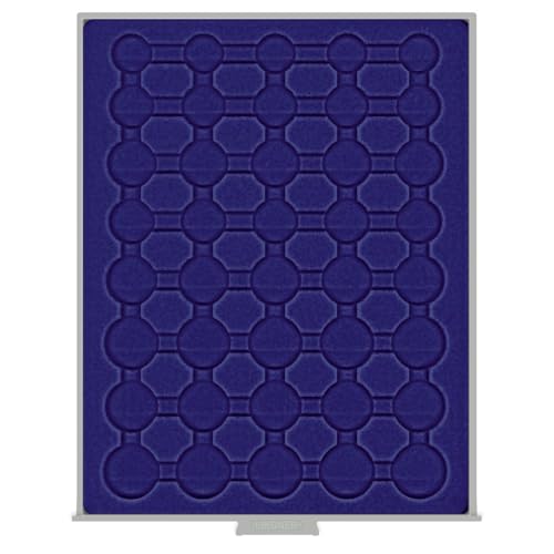 Box Monnaies Marine rangement capsule LINDNER 5 séries Euro