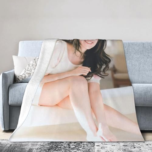 水樹奈々3 ブランケット フランネルブランケット 洗える エアコン 暖かい 毛布 ふわふわ 柔らかく快適 軽量 四季適用 プレゼント 贈り物 50"x40"