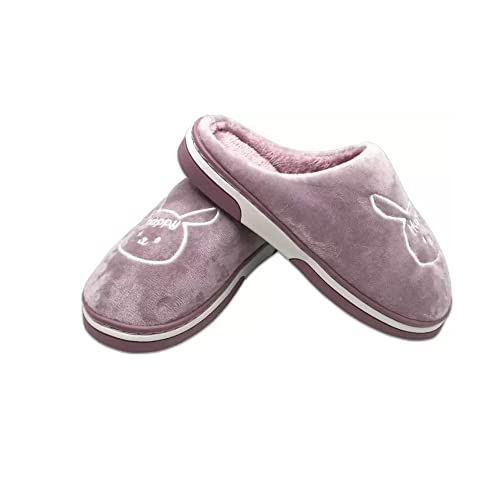 Image of INFISPACE Unisex Warm Plum Closed Toe Indoor Clog House Slippers