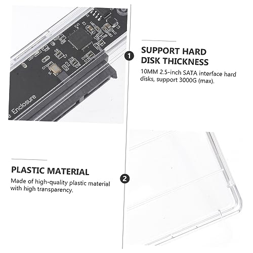 Caja Transparente para Disco SSD USB 2TB miniatura 7