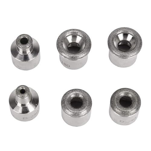 Dermabrasion Diamante Puntas, Dermabrasion Ersatzköpfe mit Universal Größe 0.55' Fit Saug Microderm Facial, Professional Face Körperpflege Salon Home Use, 6PCS