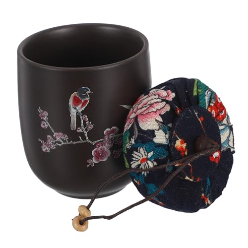 iplusmile 紫砂茶葉保存容器 密封木製蓋付き キッチン用茶葉 スパイス コーヒー豆収納 自然通気性で香り長持ち