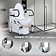 NJUN Aufstehhilfe Toilette für Senioren, Breite und Höhenverstellbar Behinderten WC Aufstehhilfe Ohne Bohren Toilettenstützgestell mit Doppelschichtiger Rutschfeste Haltegriffe und Großer Saugnapf