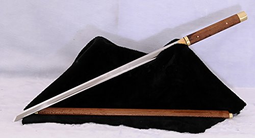 Lyuesword Japanese Ninja Shirasaya Samurai Katana Sharp Sword Full Tang Blade #TOP5