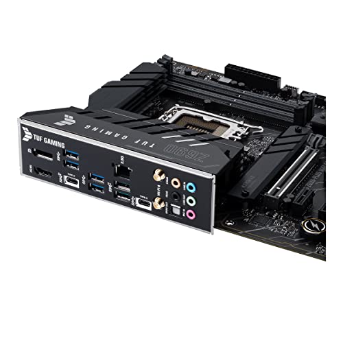 TUF Gaming Z690-PLUS WIFI D4 Scheda Madre Gaming ATX, Intel Z690, LGA1700, DDR4, PCI 5.0, 14+1 Fasi Alimentazione, 2.5Gb LAN, WIFI 6, Realtek 7.1 Sorround, 4xM.2, SATA 6GB/s, Aura Sync RGB, Nero - Scheda madre - Immagine 6