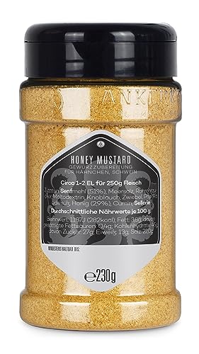 Ankerkraut Honey Mustard, BBQ-Rub, Honig-Senf Geschmack, 200g im Streuer