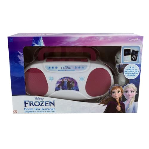 Boombox karaoke Frozen com microfone