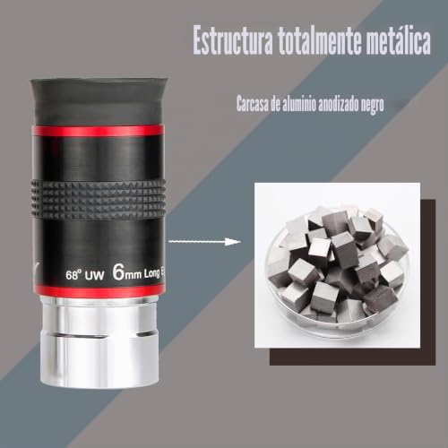 Ocular de 68 grados SVBONY de 6mm ultra gran angular para telescopio astronómico 6