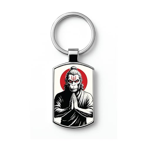 Image of Stylish Metal Keychains with Permanent Glossy Print - Inspirational Quotes & Spiritual Designs - Perfect Key chains for loved ones, Personal Use, Gifts & Return Gifts