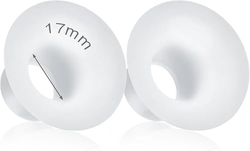 Insertos de brida de silicona de 0.67 pulgadas compatibles con Medela/para Spectra S1 S2 / Elvie / S18 S21 / Momcozy S9 S12/TSRETE 0.945 in escudos