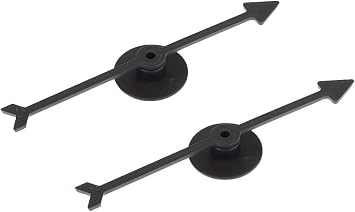 2Pcs Spinner Game Engaging Board Arrow Set Home and School Party Spinners Plastic Craft with Suction Cup Board Games Accessories Black