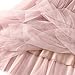 Dirholl Women's A-Line Fairy Elastic Waist Tulle Midi Skirt Scallop Pink