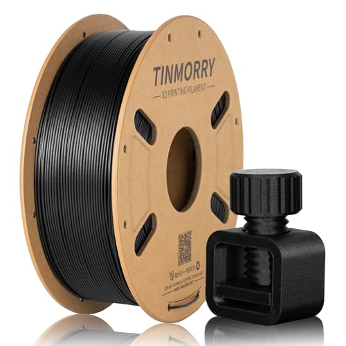 TINMORRY ASA-CF Filament 1.75mm High Strength & Heat Resistance Superior Weather & UV Resistance for Outdoor Functional Parts Compatible with Most Enclosed FDM 3D Printers 1 KG 1 Spool Black